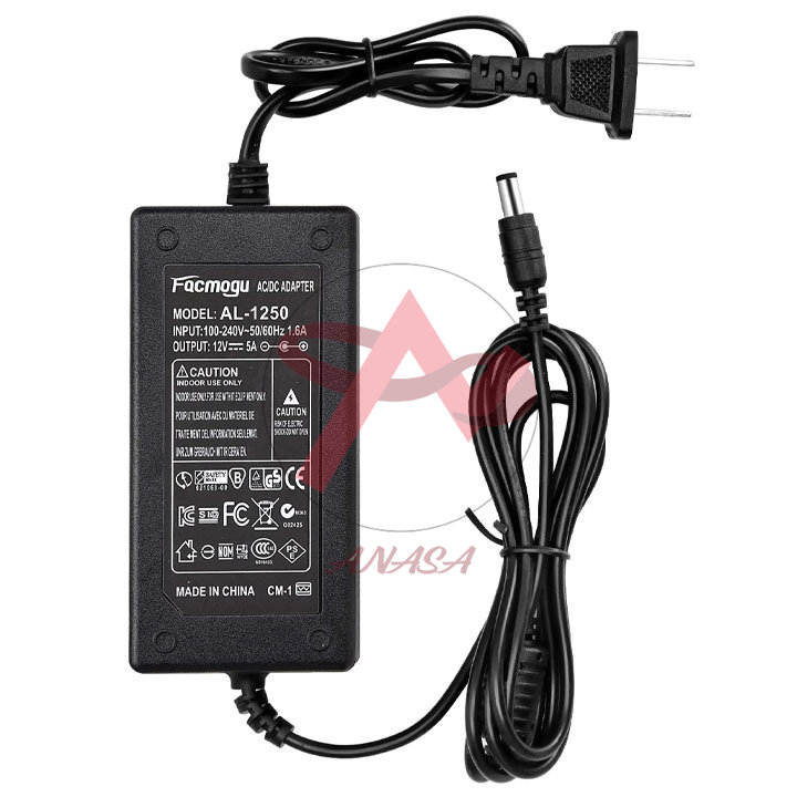 Nguồn adapter 12v 5a jack dc 5.5x2.5mm