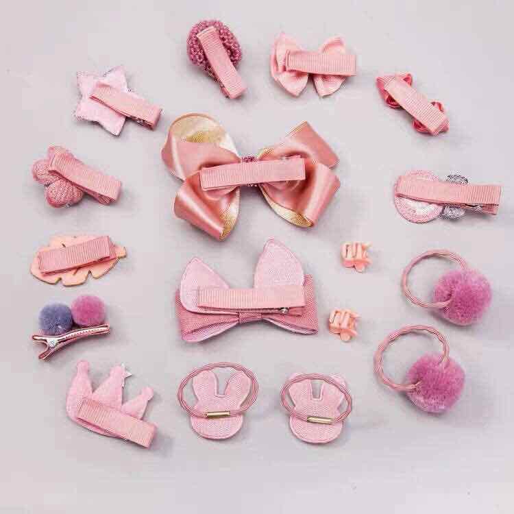 SET KẸP TÓC 18 CHI TIẾT CHO BÉ