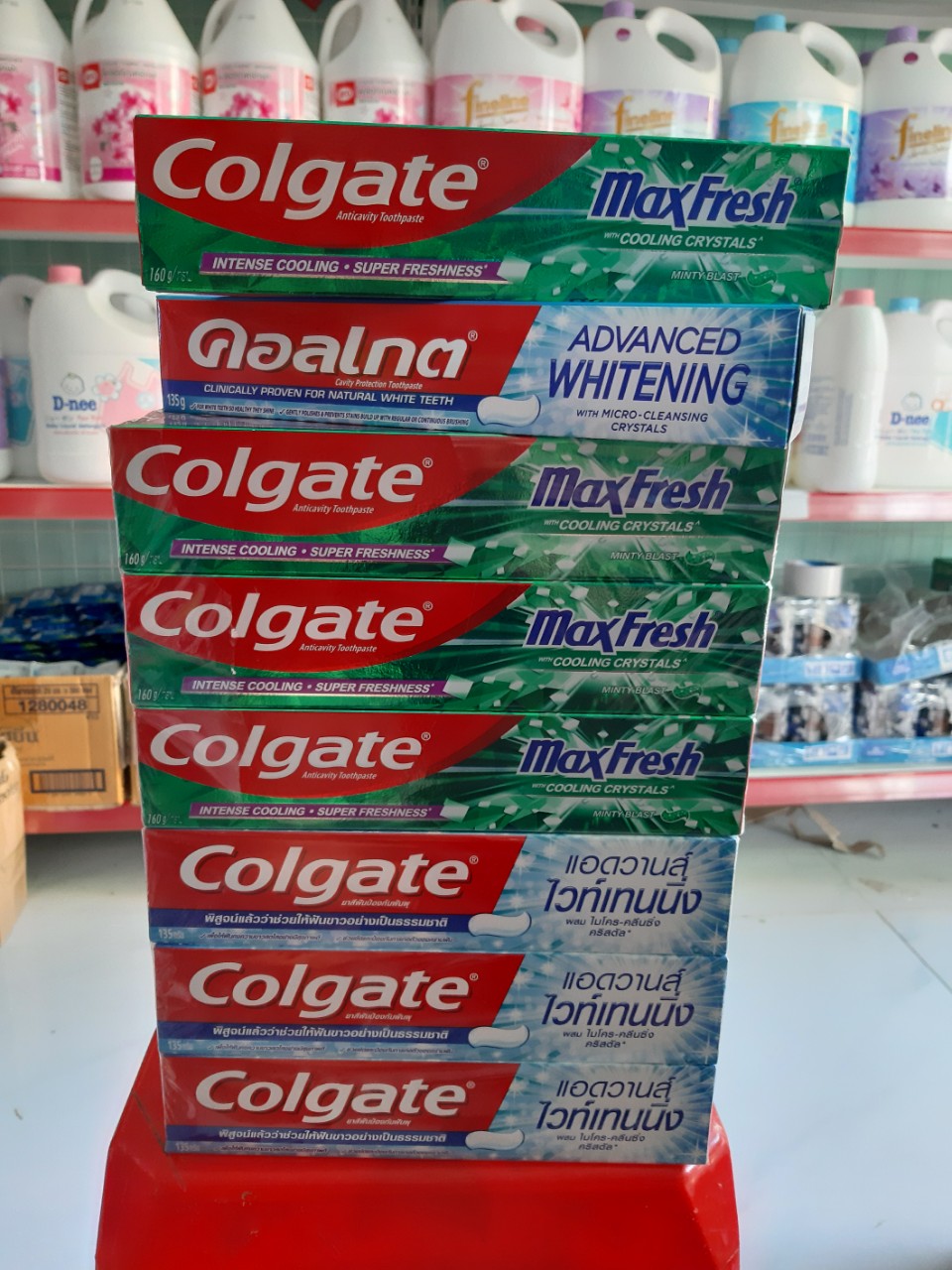 [HCM]Kem Đánh Răng Colgate Maxfresh 160gColgate Advanced whiteng 135g Thái Lan