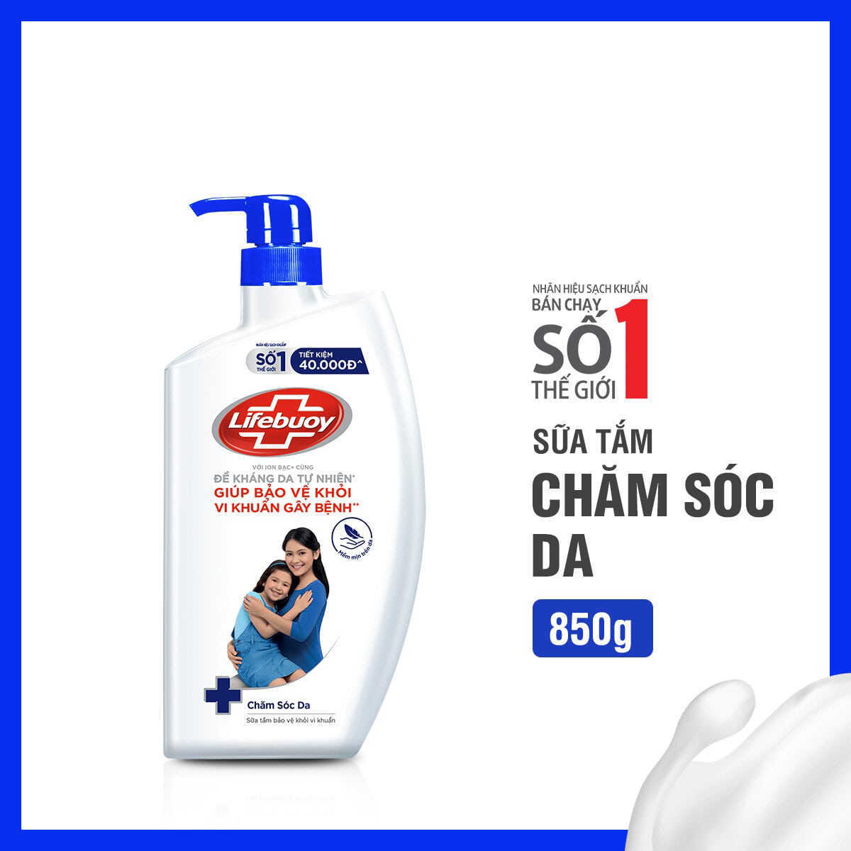 [Siêu thị WinMart] -  Sữa tắm Lifebuoy chăm sóc da chai 850ml