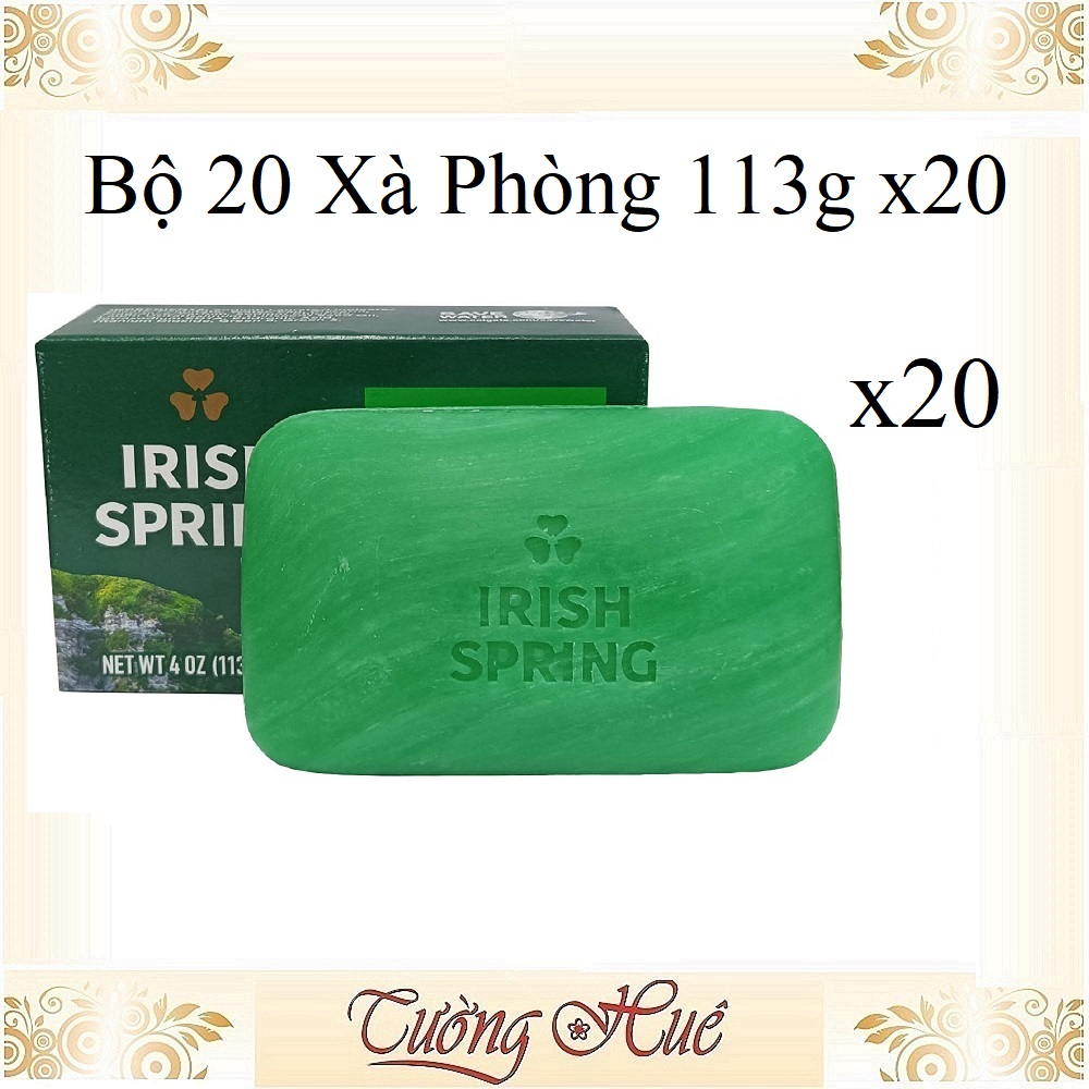 Bộ 20 bánh xà phòng irish spring x 106g