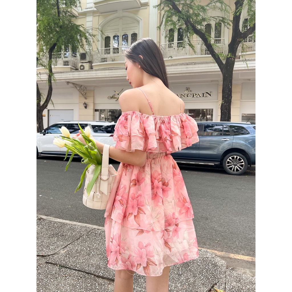 ✿ Somee studio ✿ Lily dress ✿ Váy tơ hoa 2 tầng