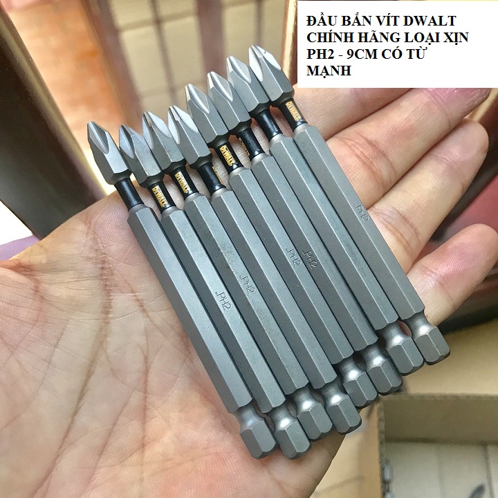 Mũi vít dewalt tem đen loại xịn chính hãng ph2 - 9cm