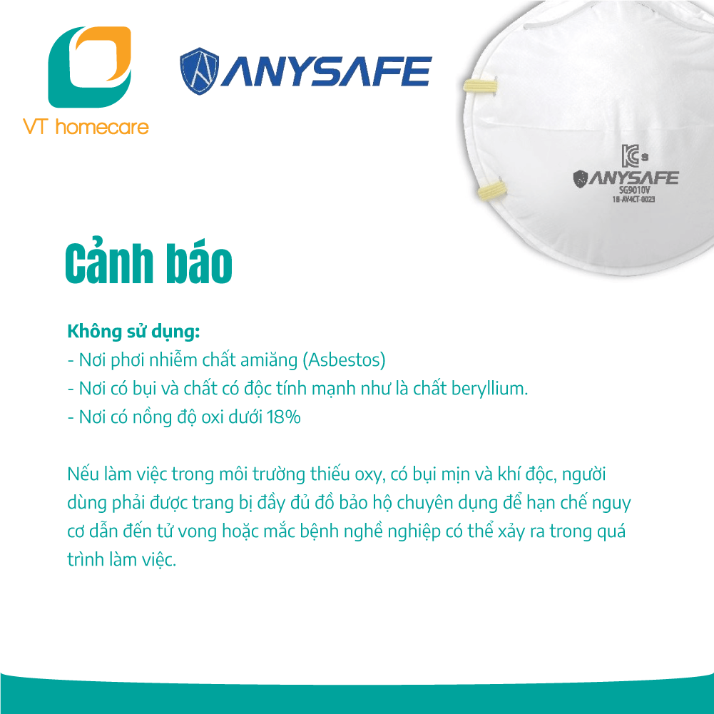 Khẩu trang VN95 không van (hộp 20 cái)