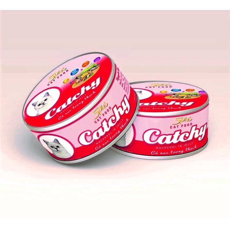 Pate 5 Plus Catchy Cho Thú Cưng Lon 170Gram