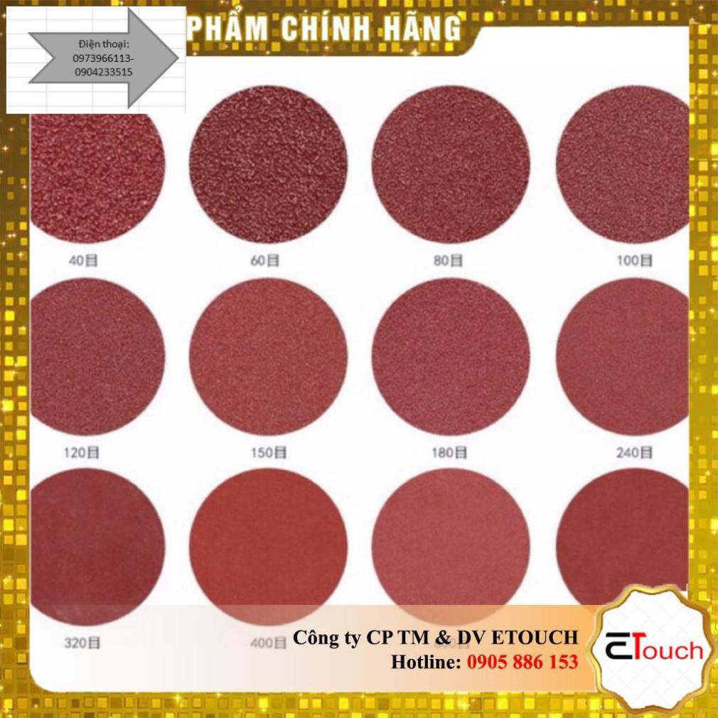 Giấy Nhám Tròn 100mm ( Hạt cát từ 40 đến 320)