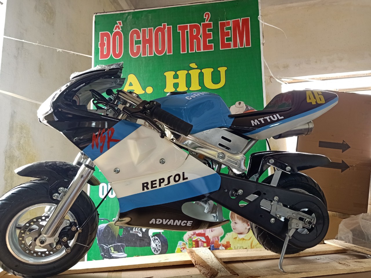 Bán Moto mini cũ 50cc có đề tốc độ 65 km chạy xăng 92 95  Xe máy Xe đạp  tại Đà Nẵng  29330062