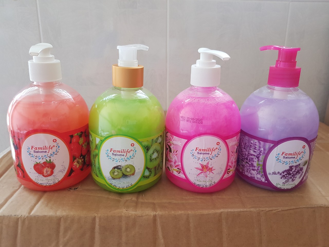 Sữa rửa tay hàng công ty diệt khuẩn hương hoa và trái cây 500ml
