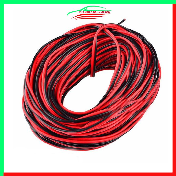 Dây điện đôi đen đỏ 20AWG lõi 0.3mm