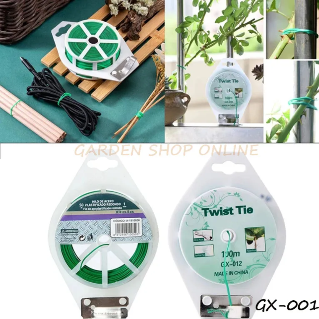 Dây buộc đồ đa năng Twist Tie 50m -100m (Dây nhựa, lõi kẽm)