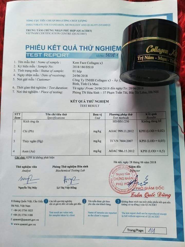 Kem Face Đen Collagen X3 Mỹ Phẩm Đông Anh