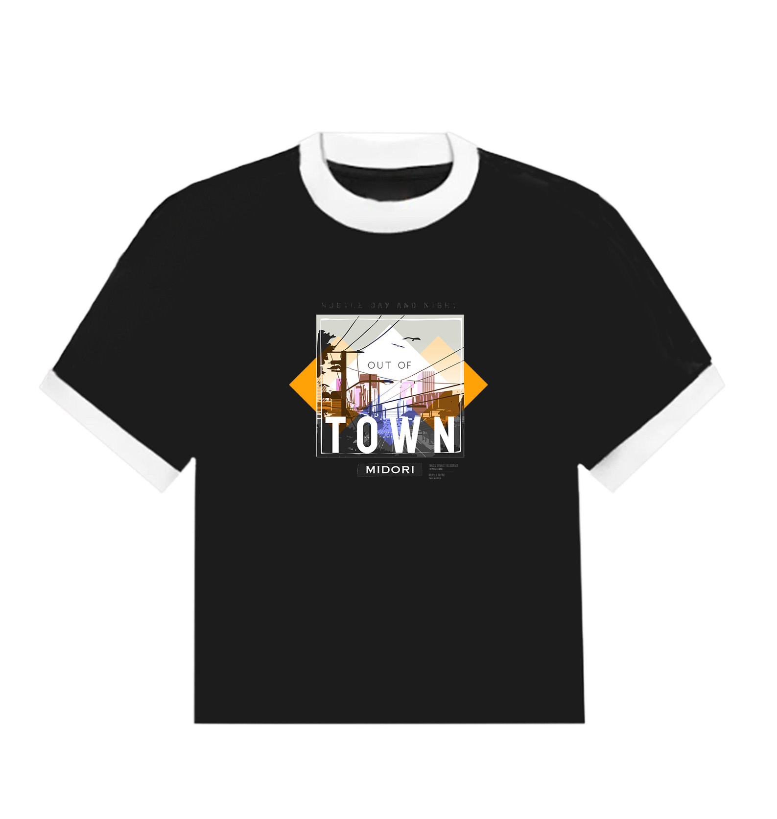 Áo thun baby tee town unisex phông nam nữ local brand chính hãng midori