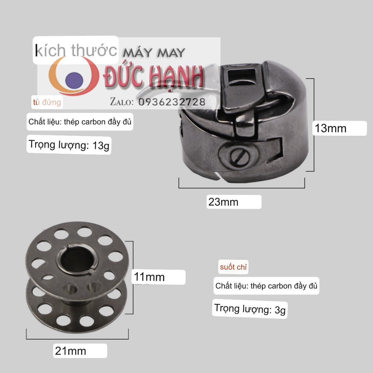 Combo 1 thuyền 5 suốt Máy may gia đình con bướm