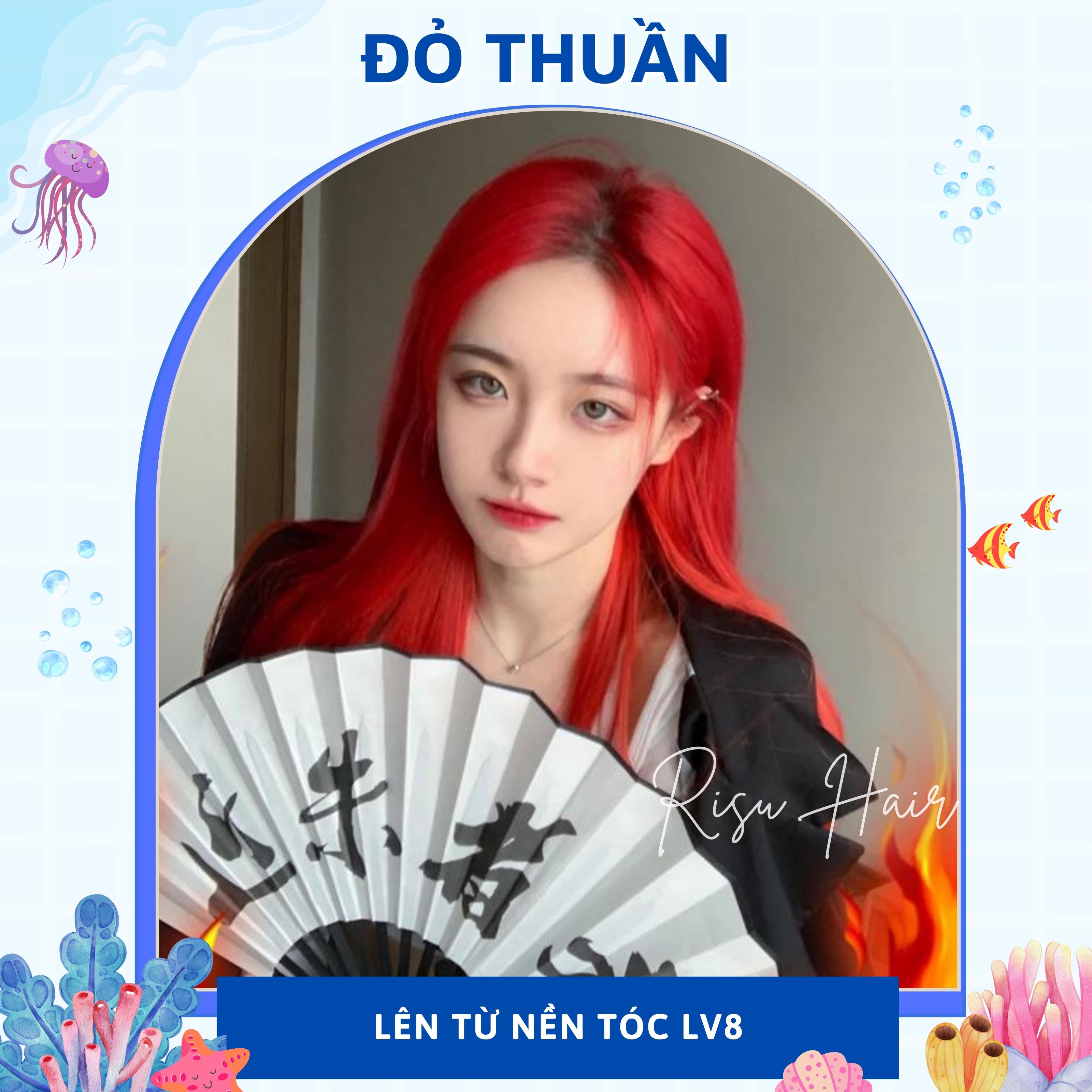 Thuốc Nhuộm Tóc Màu Đỏ Thuần - Risu Hair.