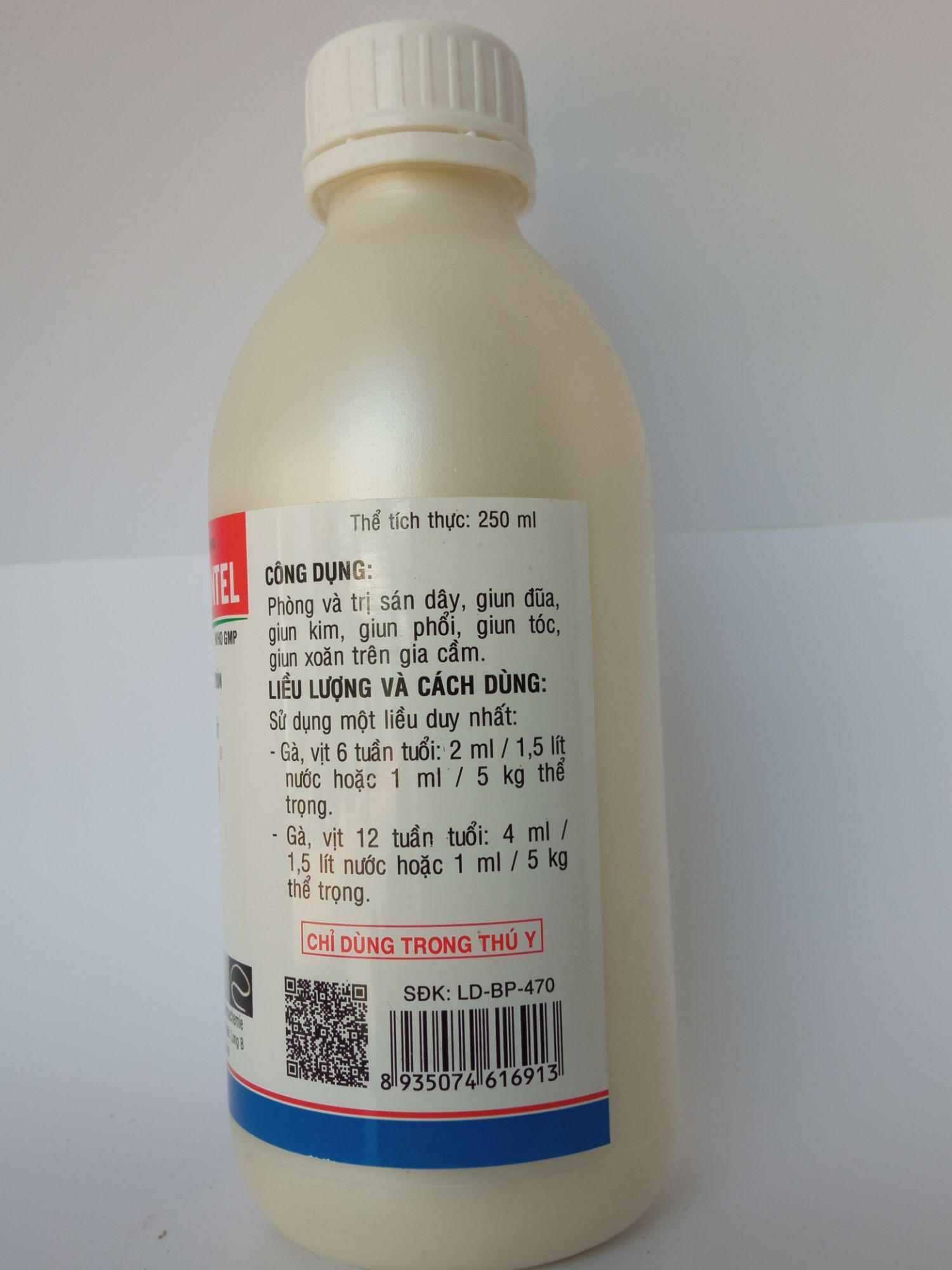 BIO LEVAXANTEL CHAI 250ML  Tr.ị sán dây, giun tròn, hiệu quả cao