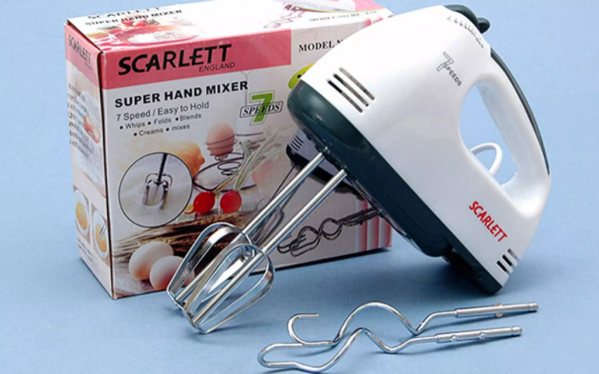 2c360-Máy Đánh Trứng Cầm Tay 7 Tốc Độ SCARLETT