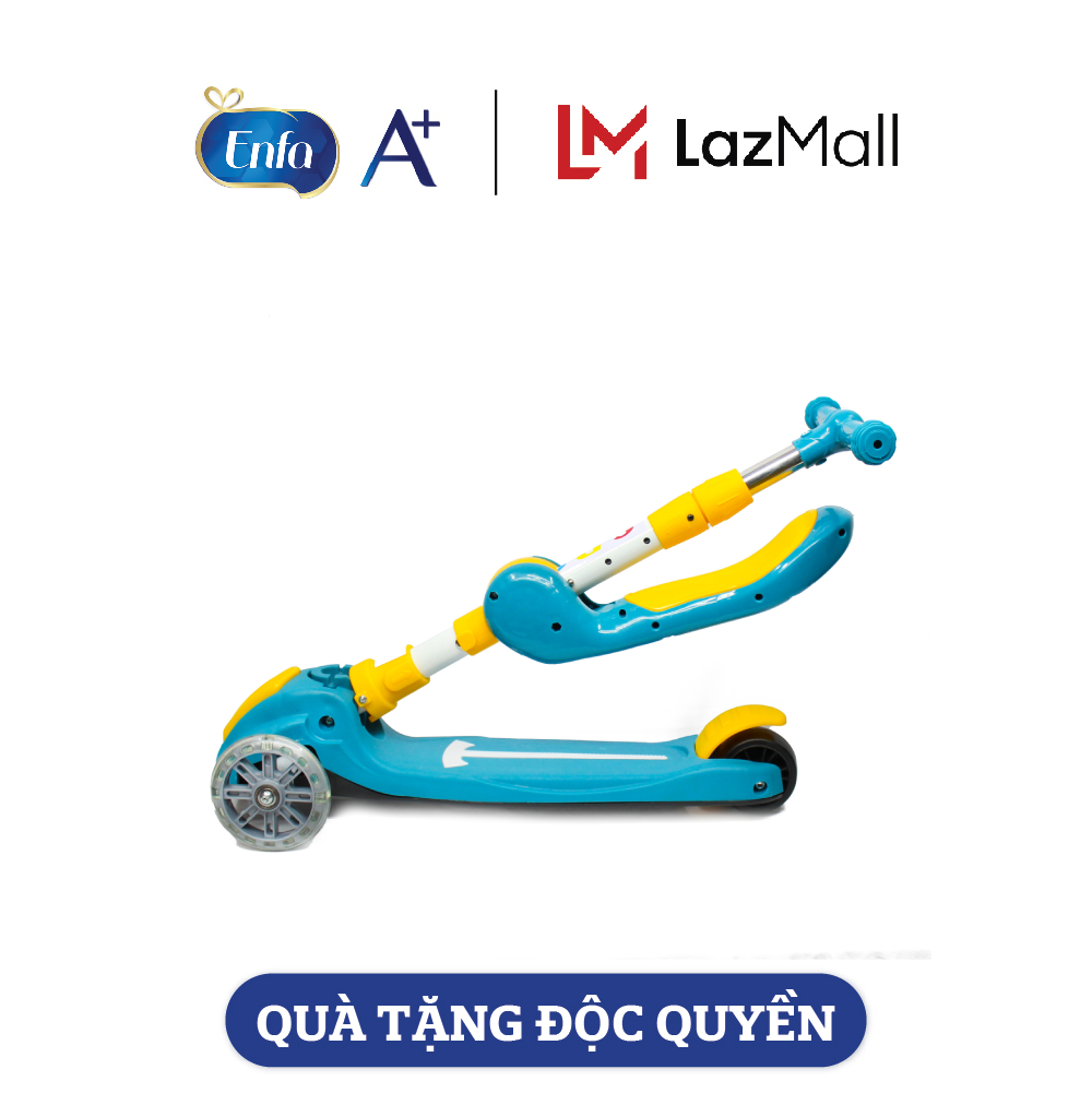 [Quà tặng từ ENFA]  Xe Scooter có đèn - nhạc, chỗ ngồi cho bé