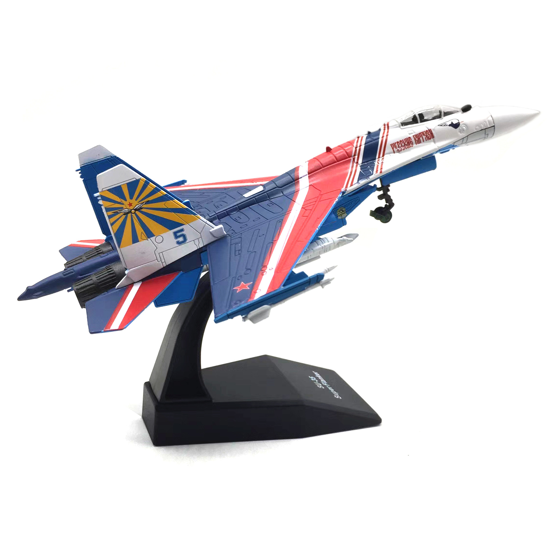 Mô hình máy bay chiến đấu Su 35 Nga màu đỏ