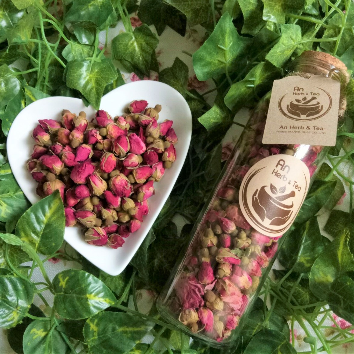 [HCM]Trà hoa hồng tím An Trà 50g