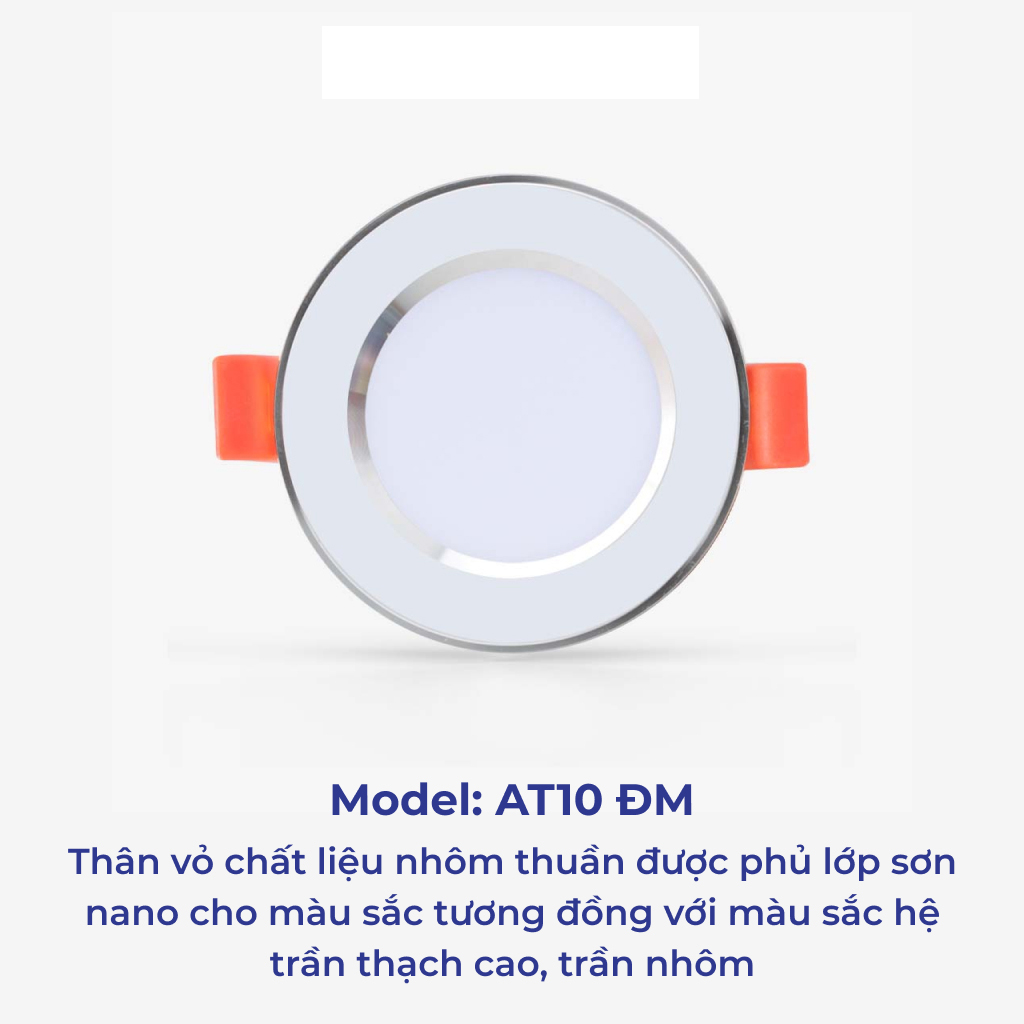 Đèn LED Âm trần Đổi Màu Downlight Rạng Đông D AT10L ĐM 60/3W