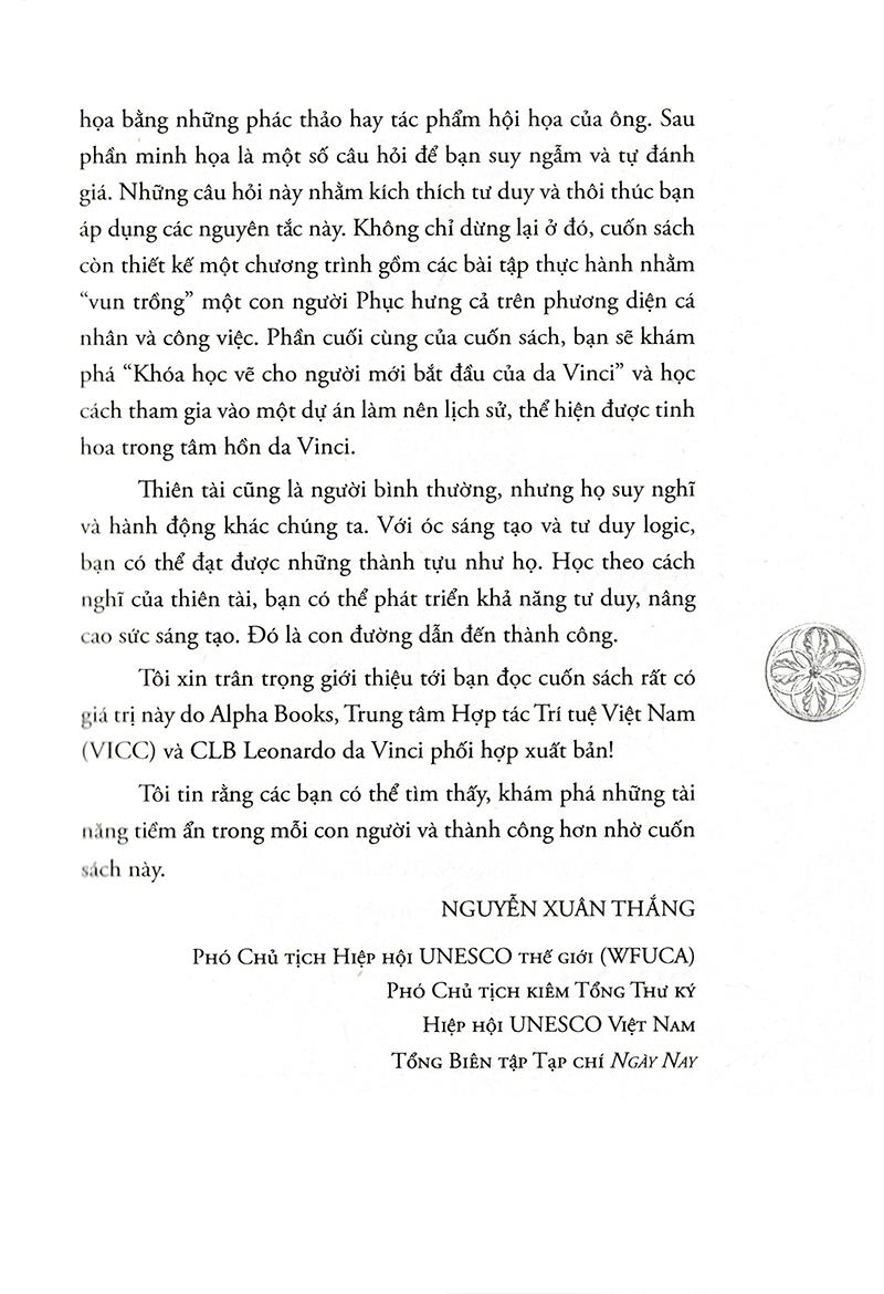 Sách - Tư duy như Leonardo Da Vinci