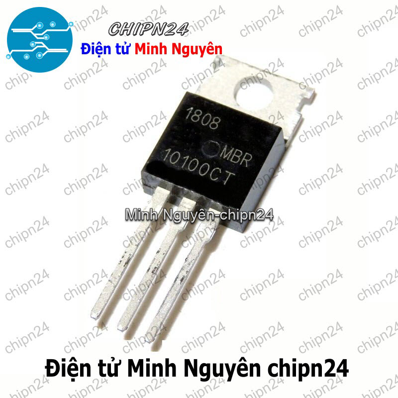 [2 con] (DIP) Diode MBR10100CT TO-220 10A 100V (MBR10100 MBR 10100) [Diode Schottky] - HH003143