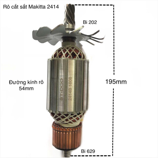 Rô máy cắt sắt Makitta 2414 / linh phụ kiện máy cắt sắt