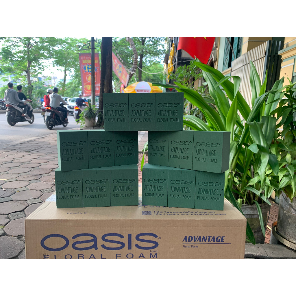 5 Xốp Xanh Cắm Hoa Tươi Oasis, xốp cắm hoa tươi, hoa xe cưới, hoa bát, hoa lẵng
