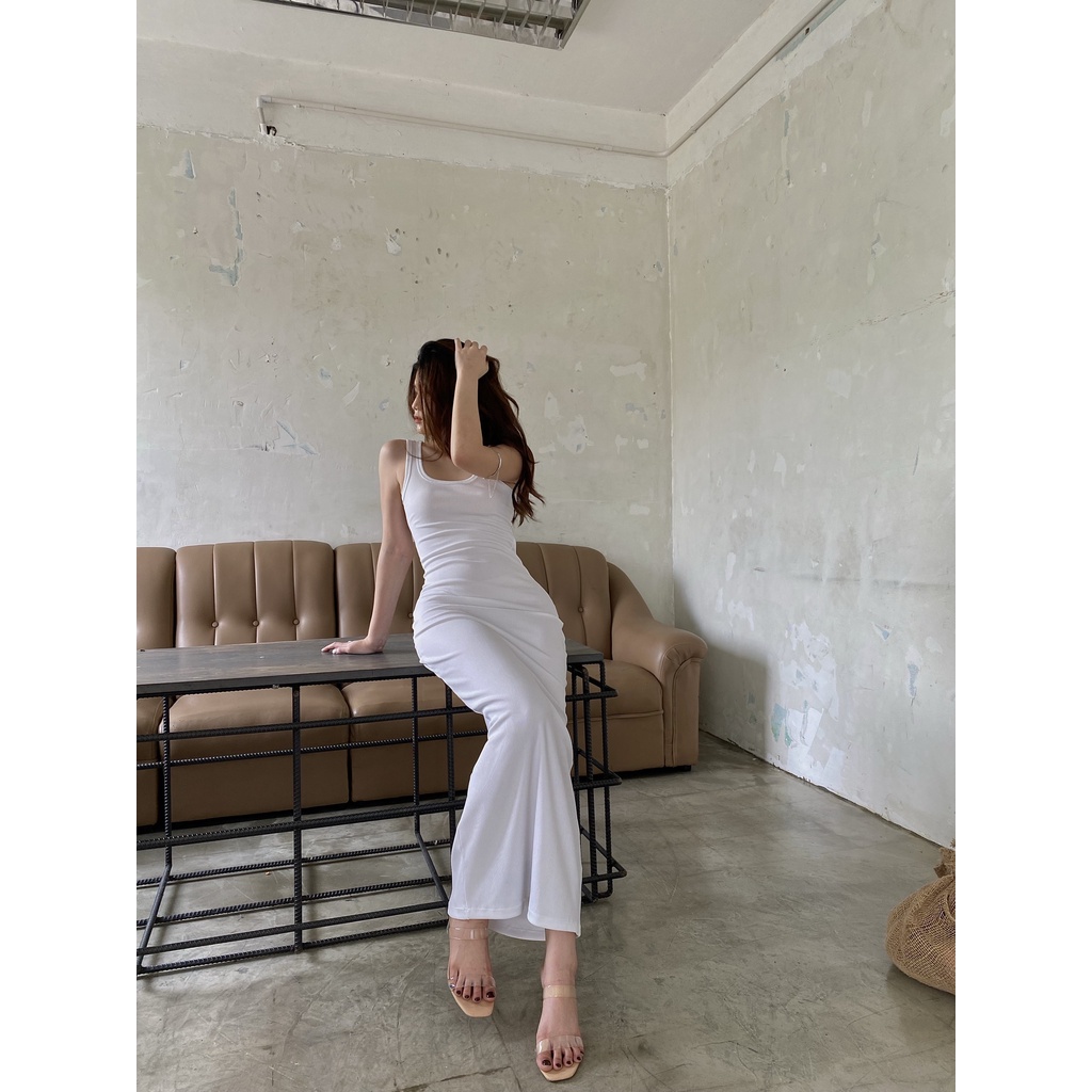 Đầm dài hở lưng quyến rũ - dnsswimwear