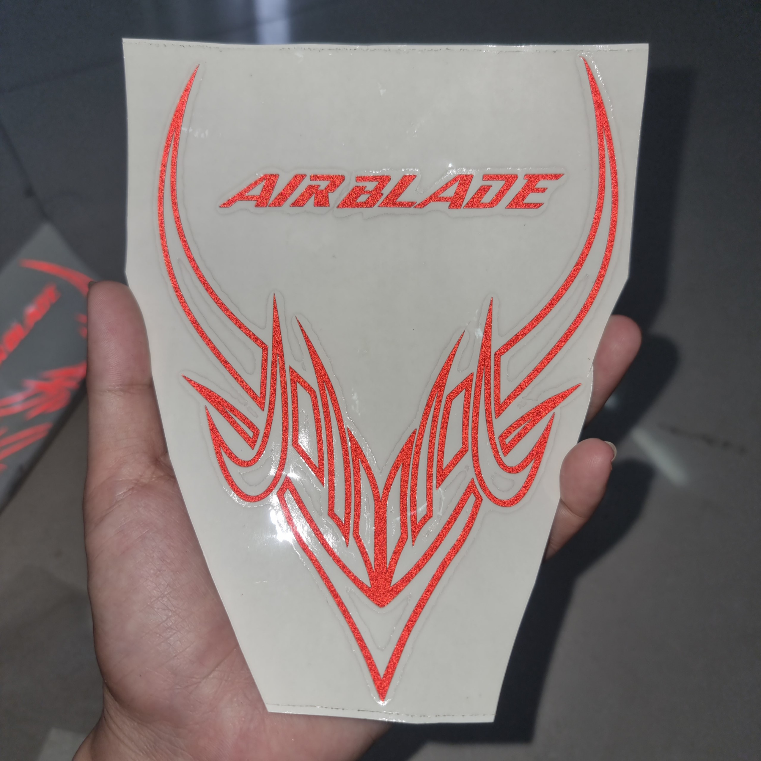 Tem dán vè trước xe air blade ab honda phản quang