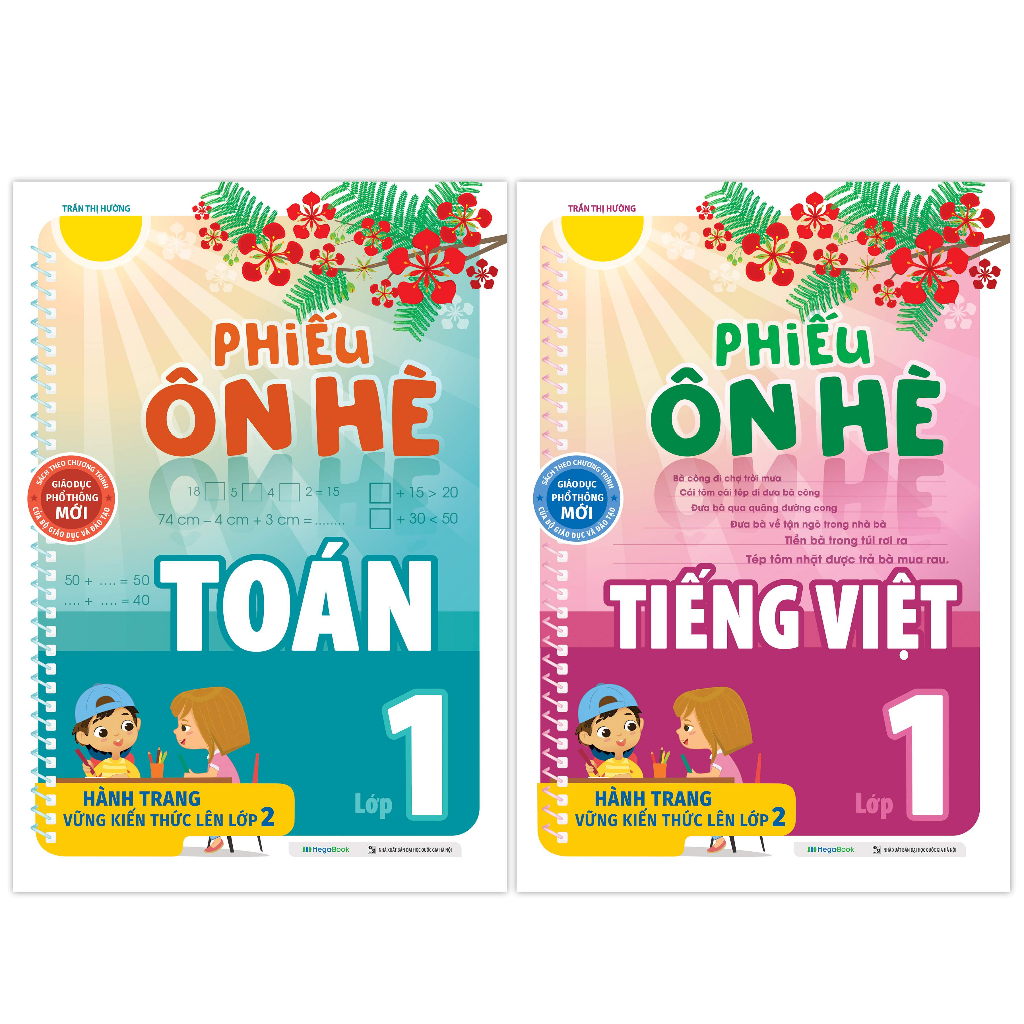 Sách Combo Phiếu ôn hè Toán và Tiếng Việt Lớp 1
