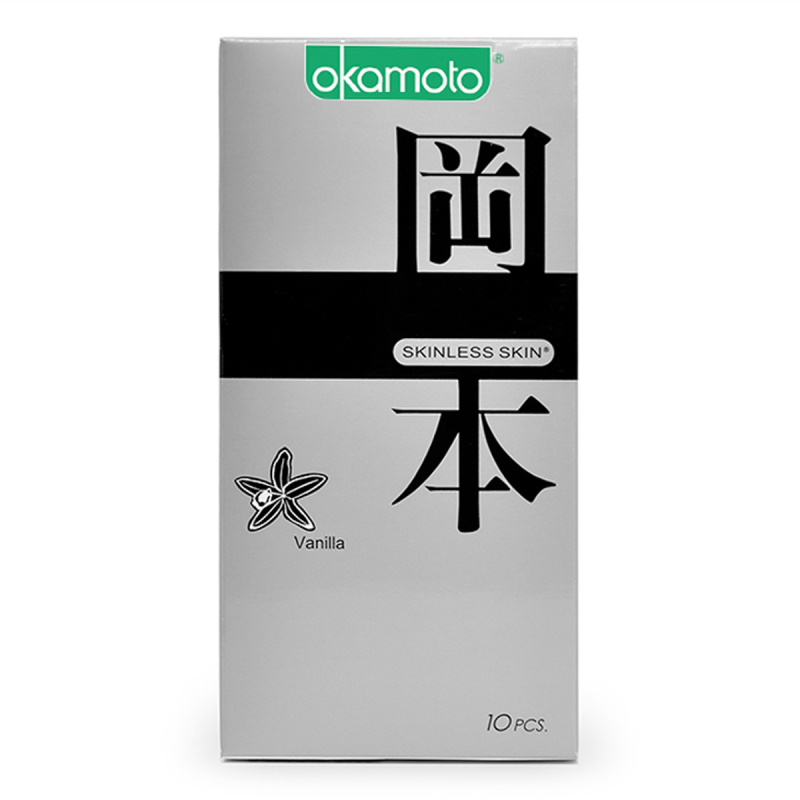 Bao Cao su Okamoto Skinless Skin hương Vanilla Hộp 10 Cái