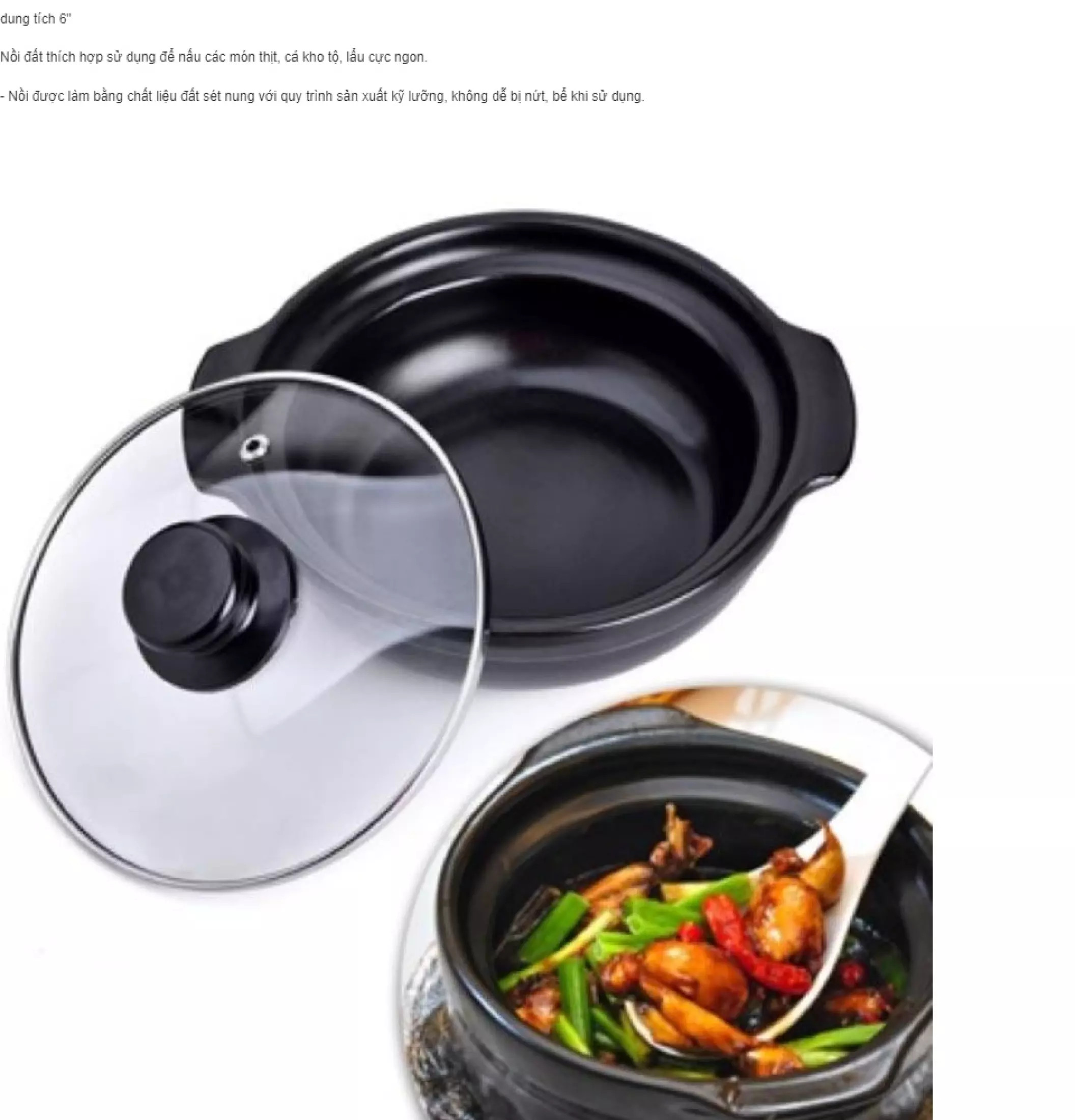NỒI ĐẤT ĐỈNH 6' CAO CẤP