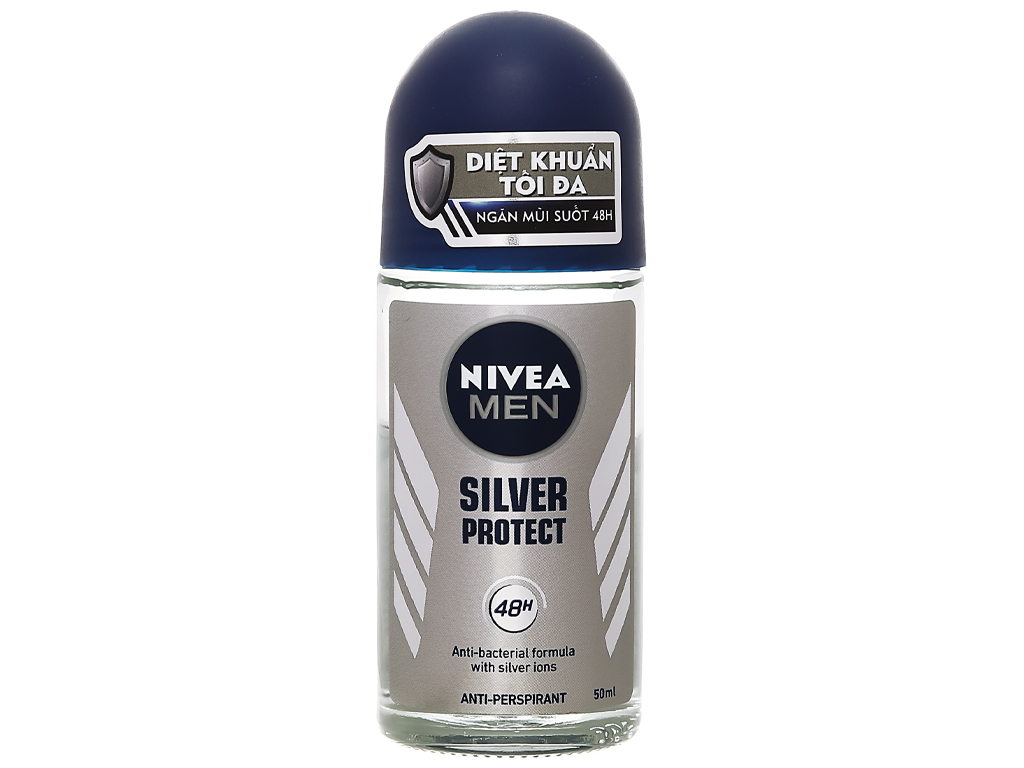 Lăn ngăn mùi Nivea Men Silver Protect phân tử bạc 50ml