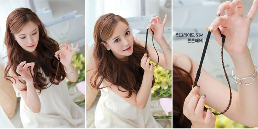Băng đô tóc giả dây chun 😍FREESHIP😍 bờm tóc giả, bím tóc giả nữ Sỉ 20k