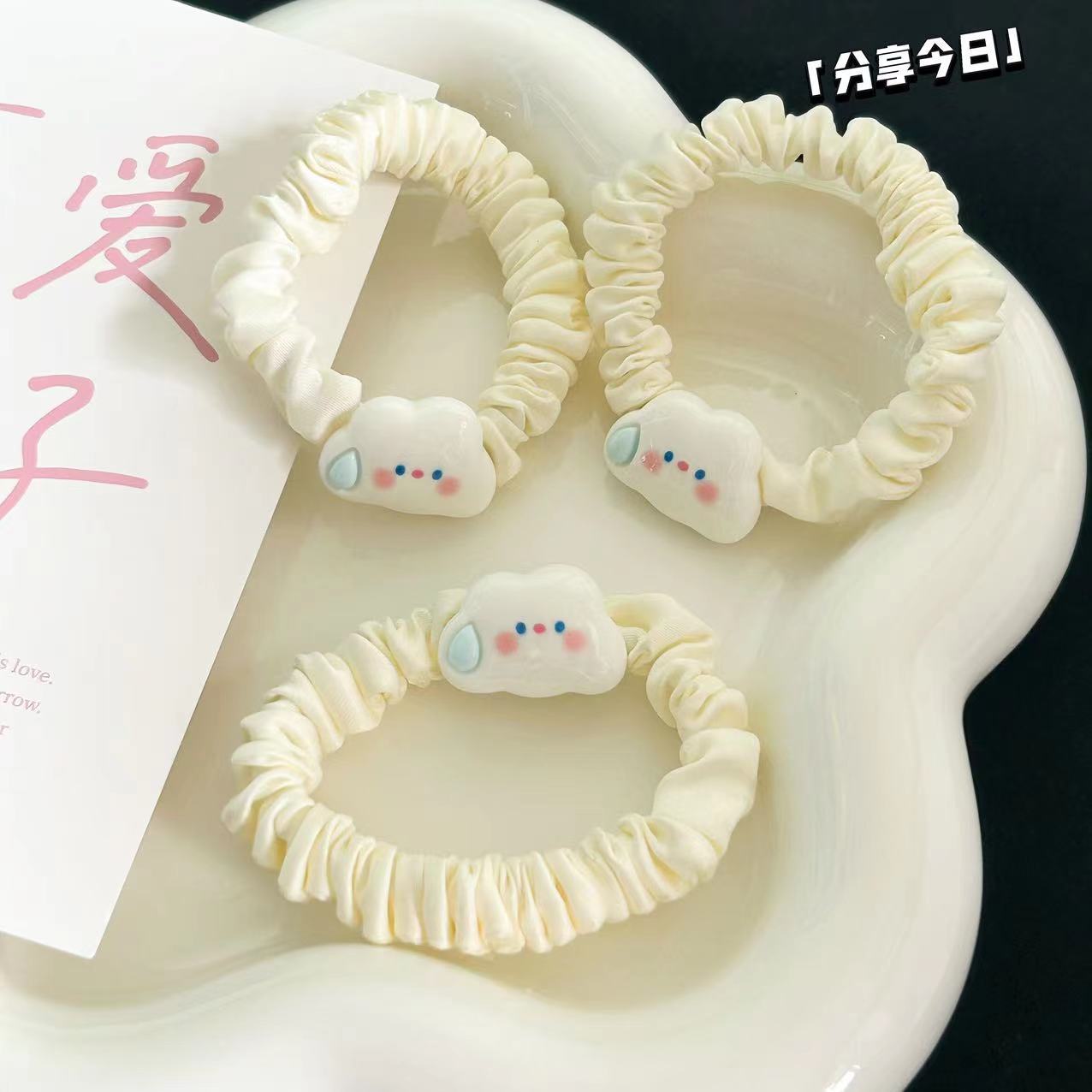 MEOWU Dây Cột Tóc Hình Đám Mây Dễ Thương