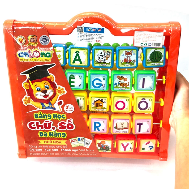 Bảng Học Chữ Và Số Đa Năng Antona