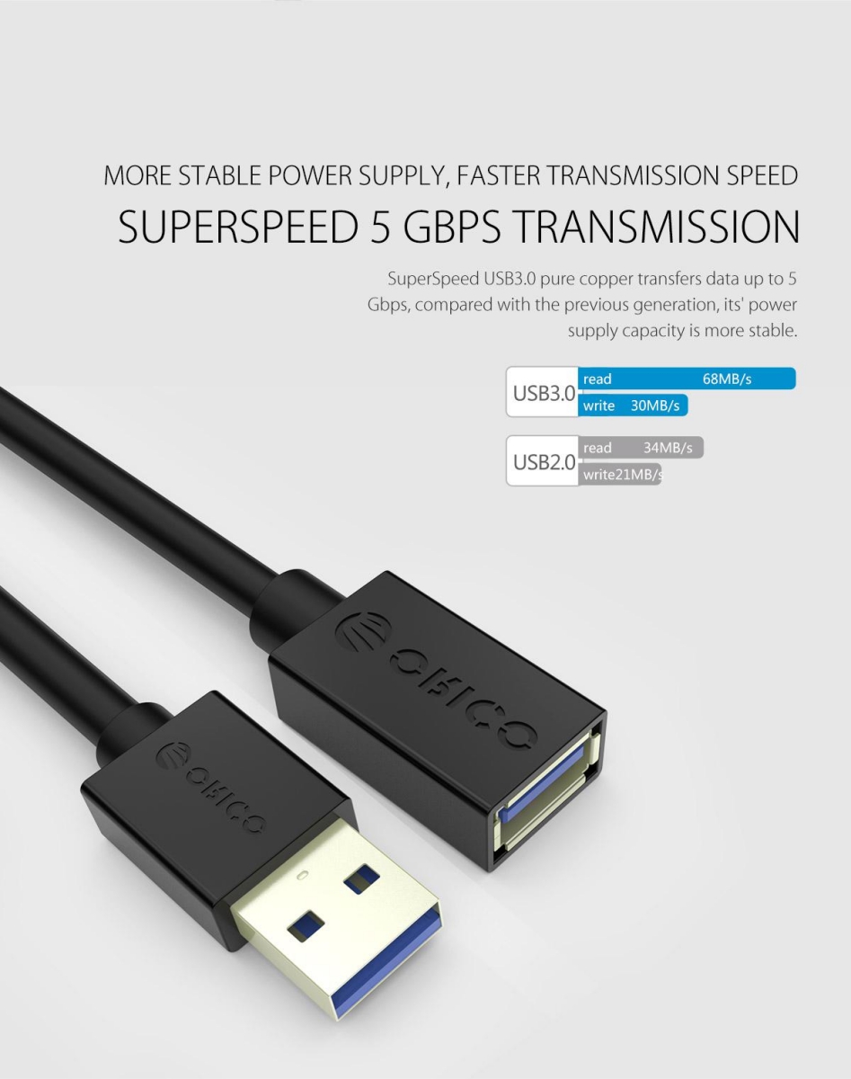 [HCM]Dây nối dài USB 3.0 Orico 15m cực khỏe cực chất