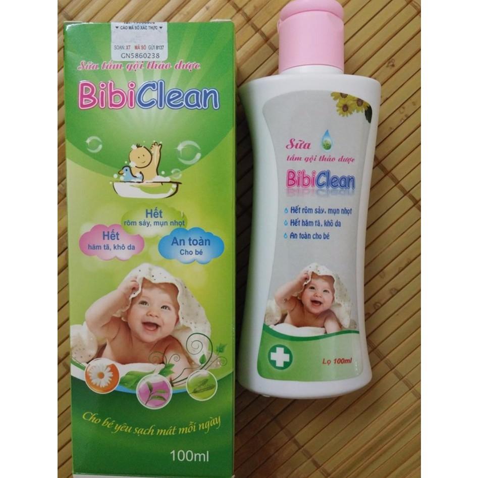 SỮA TẮM GỘI THẢO DƯỢC BIBICLEAN 100ML