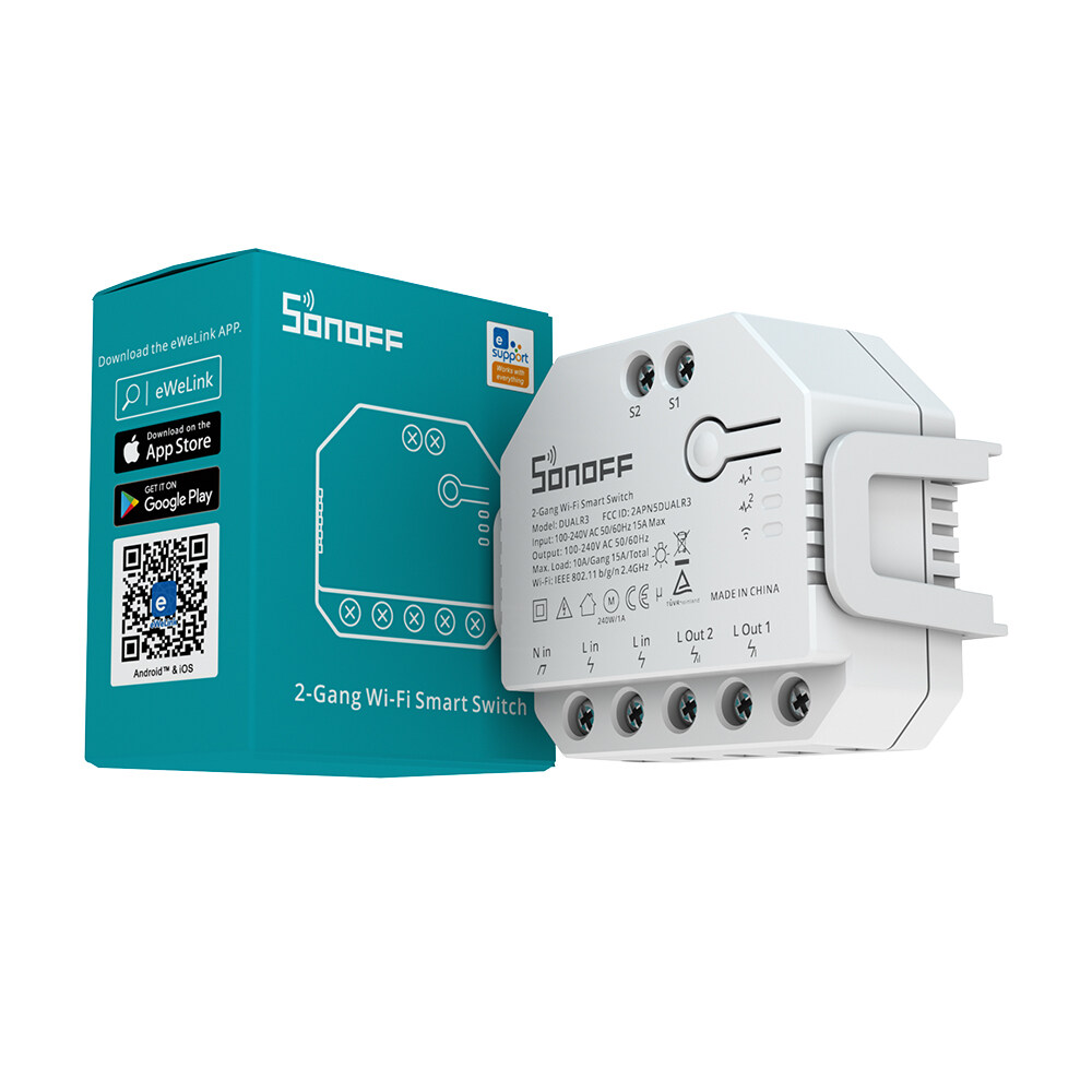 Công tắc thông minh wifi sonoff dual r3 - 2 ngõ ra