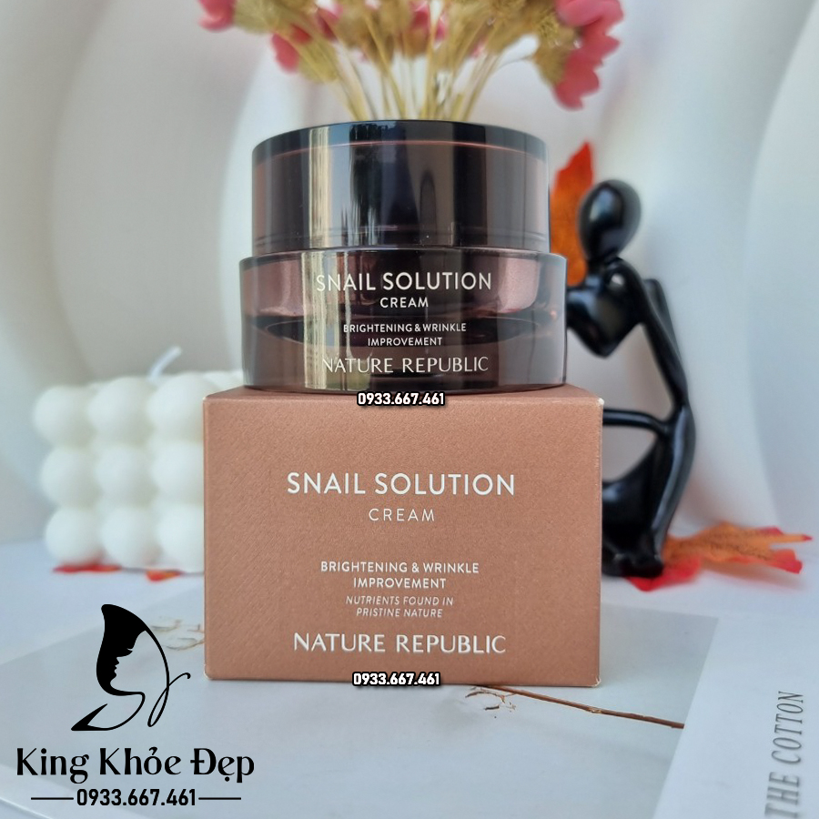 [HCM]Kem Dưỡng Da Nature Republic Snail Solution Cream