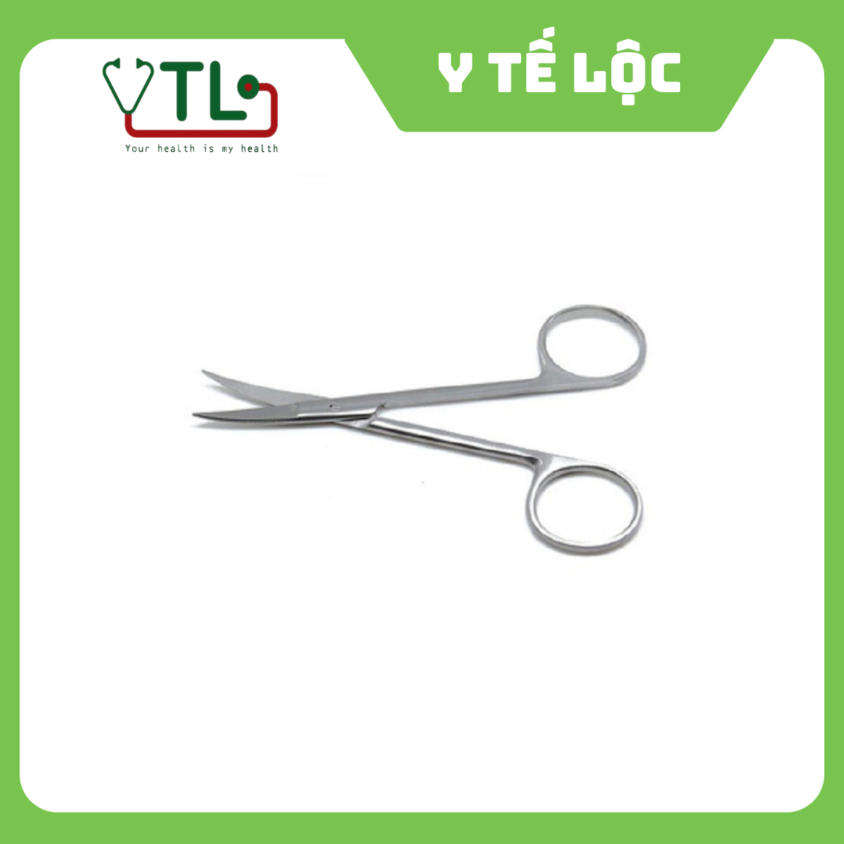 Kéo 18 cm cong 2 đầu nhọn