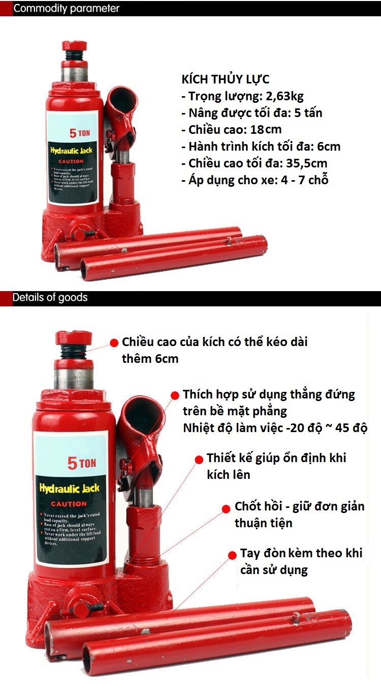 Hydraulic Jack professional car jack Security 5 ton