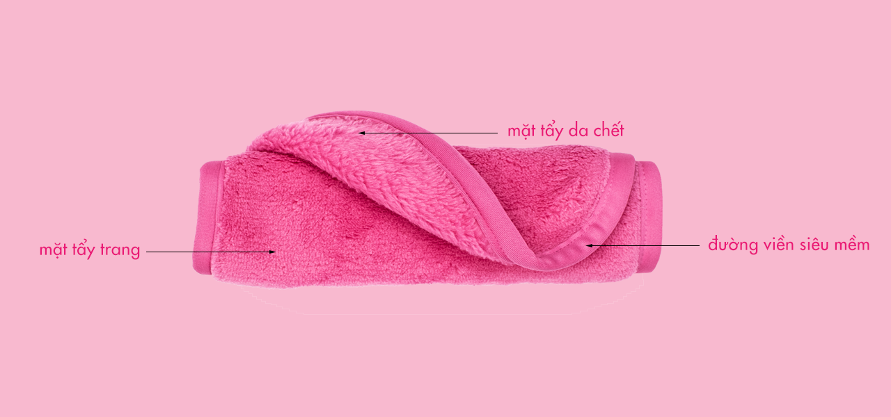 Khăn tẩy trang MakeUp Eraser Original Pink