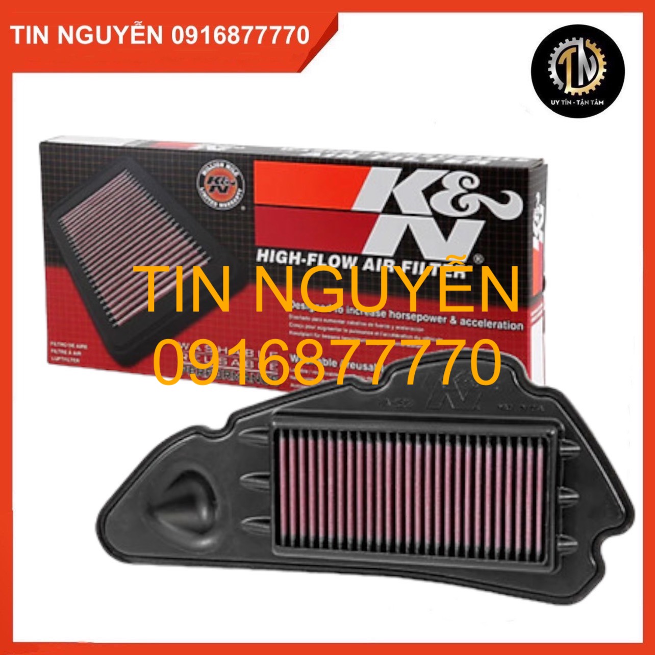 Lọc gió k&n ha-1513 xe honda shvn 125i/ 150i chính hãng