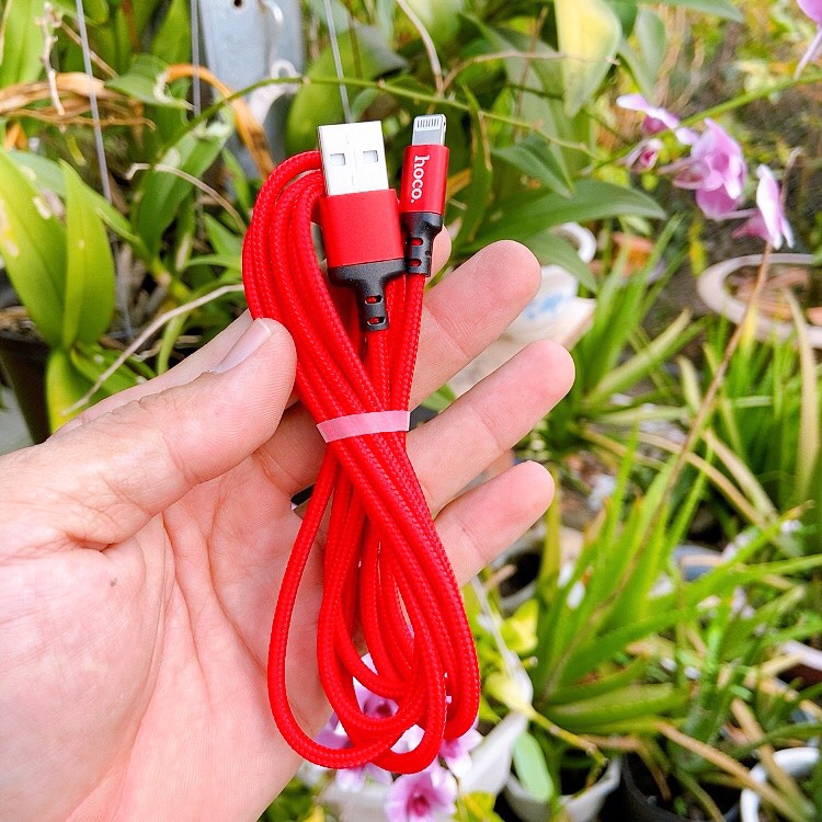[HCM]Cáp sạc dài 2m dây dù Hoco X14 đầu Micro USB/Lightning