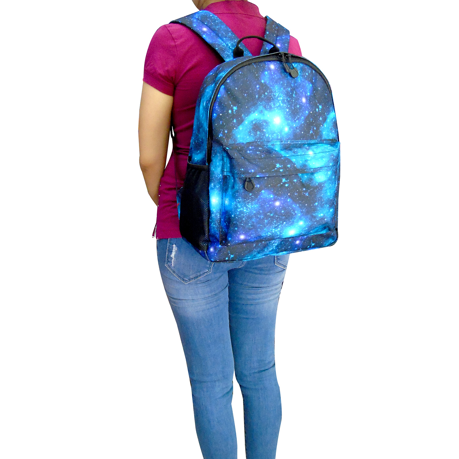 Balo Thời Trang Nam Nữ Galaxy Xanh Dương
