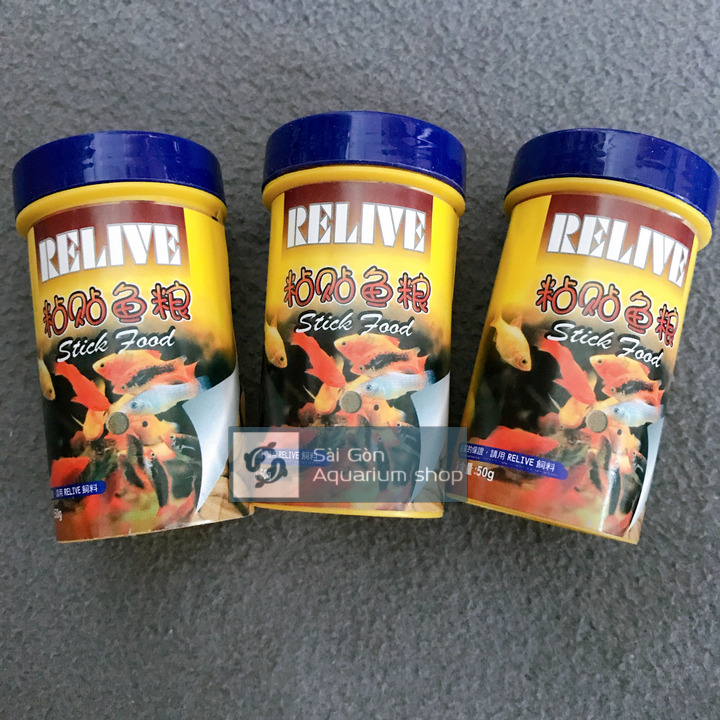 Thức Ăn Dán Kính, Thành Hồ Relive 50g Cho Hồ Cá Cảnh