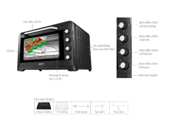Lò nướng Sanaky 120 lít VH-129S2D
