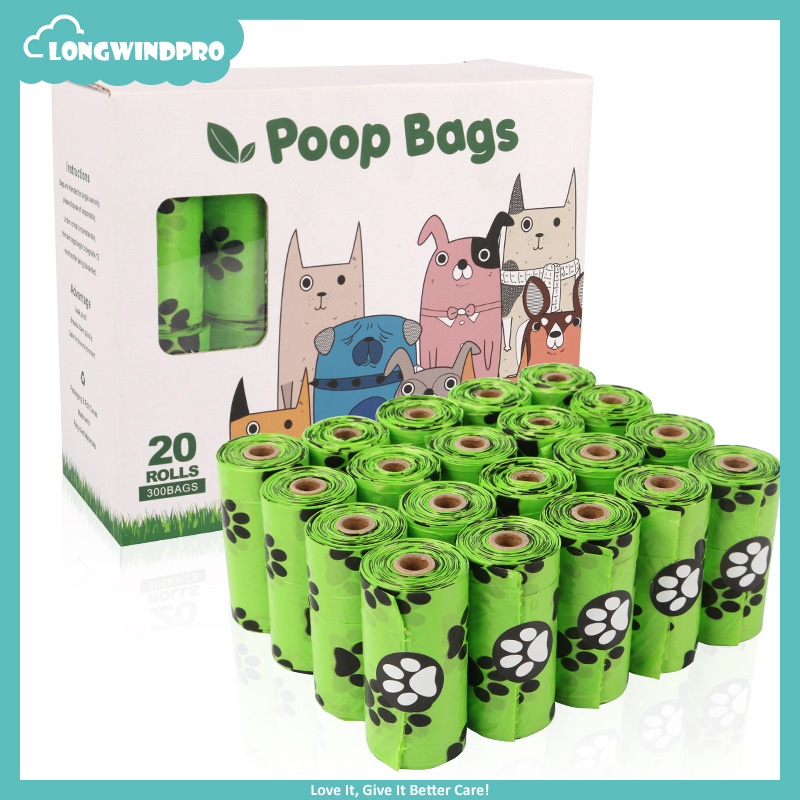 Pet Poop Bag Leak Proof Eco-friendly Green Quality Thick Waste Bags for